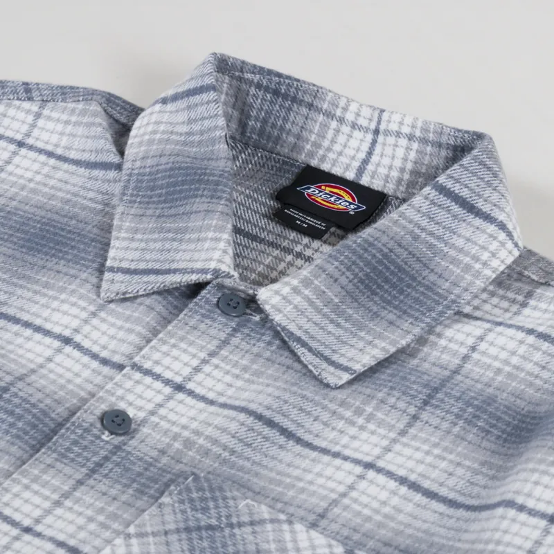Dickies Forest Check Shirt Stormy Weather-4
