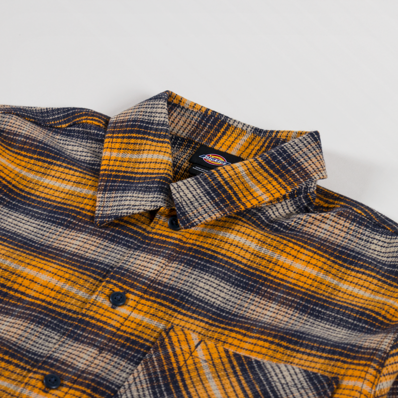 Dickies Forest Check Shirt Inca Gold-2