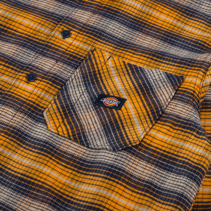 Dickies Forest Check Shirt Inca Gold-4