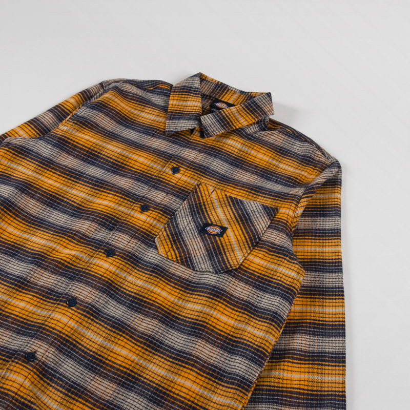 Dickies Forest Check Shirt Inca Gold-1