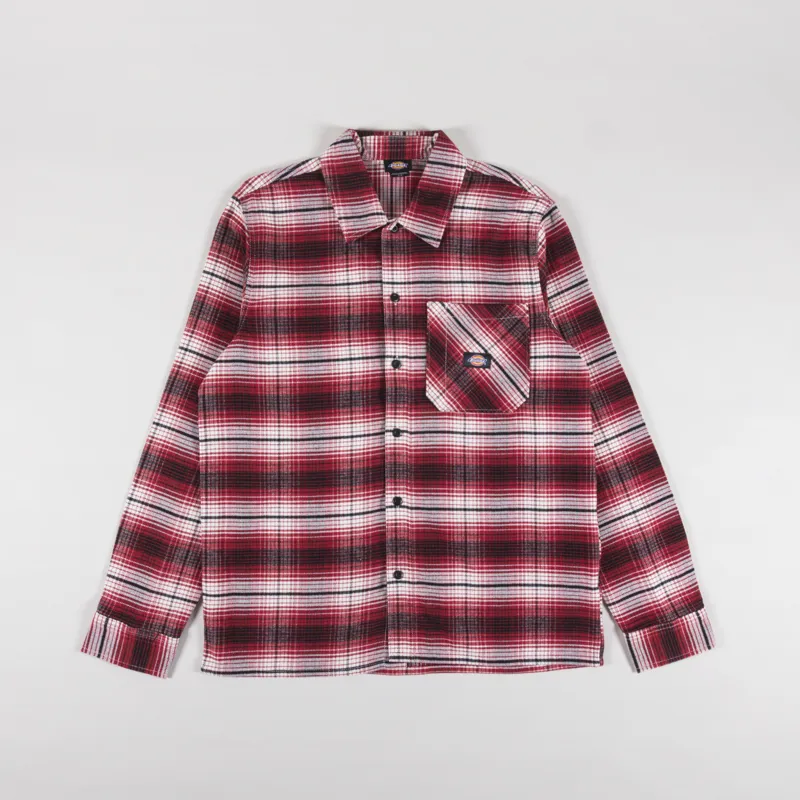 Dickies Forest Check Shirt Red Ochre