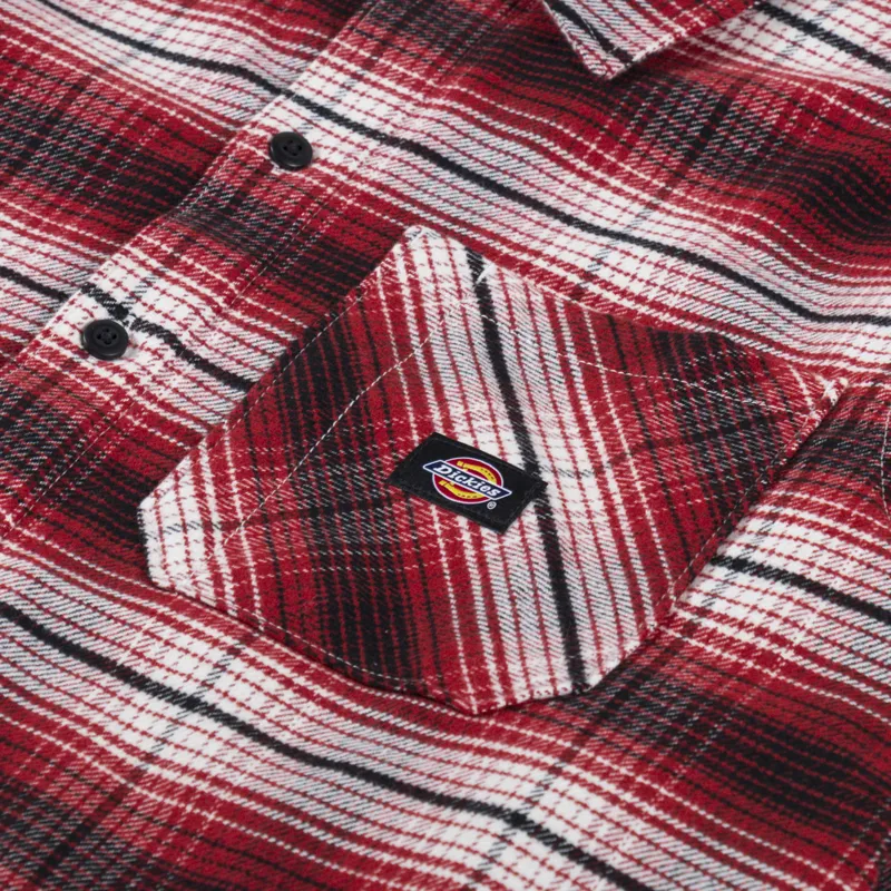 Dickies Forest Check Shirt Red Ochre-5