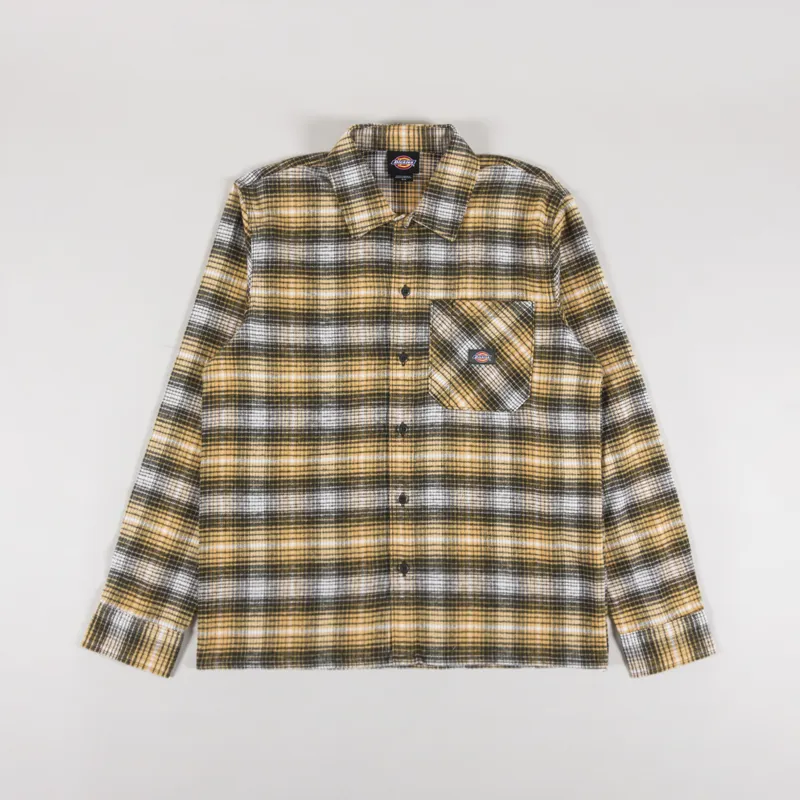 Dickies Forest Check Shirt Oak Buff