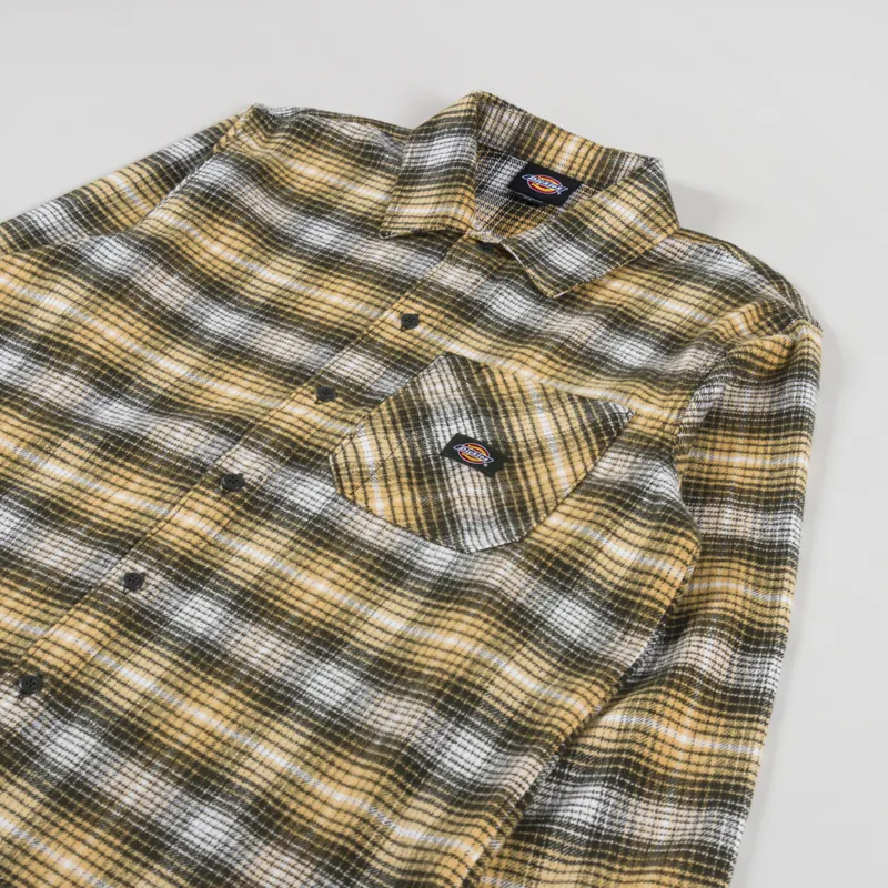 Dickies Forest Check Shirt Oak Buff-2