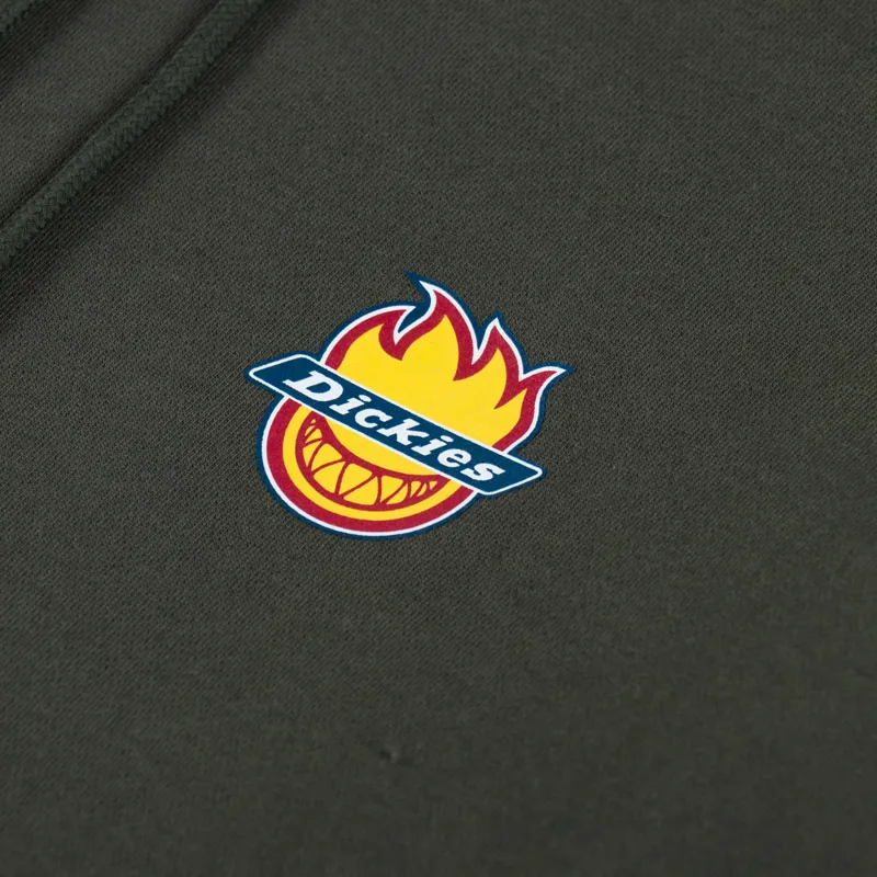 Dickies x Spitfire Hoodie Olive Green-5