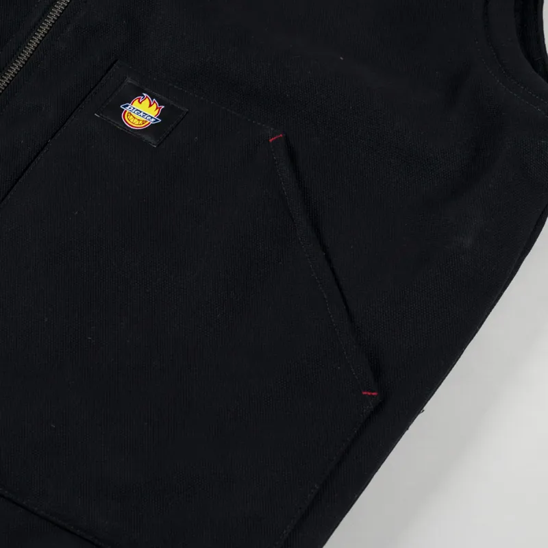 Dickies x Spitfire Mens Gilet Vest Black
