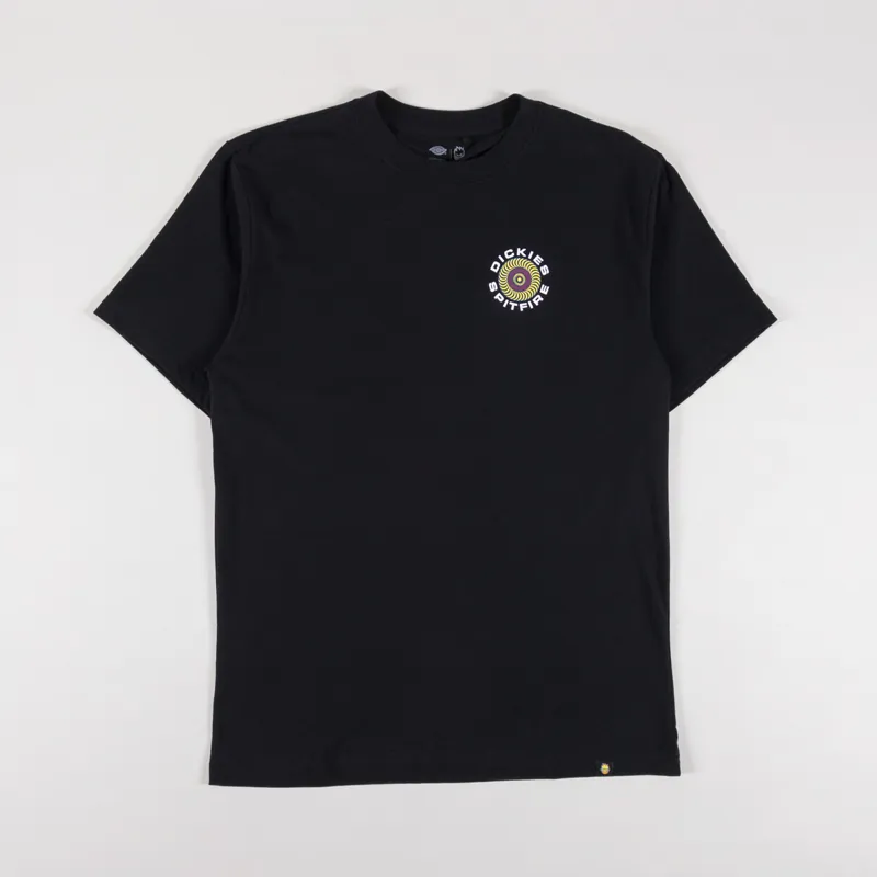 Dickies x Spitfire Mens Graphic Printed Logo Tee T Shirt Black