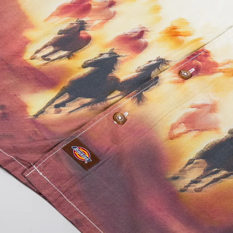 Dickies Running Wild Shirt Oak Buff-4