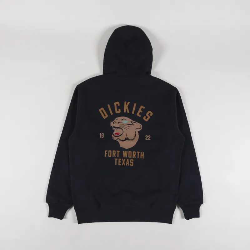 Dickies Mes Graphic Printed Panther Pullover Hoodie Black