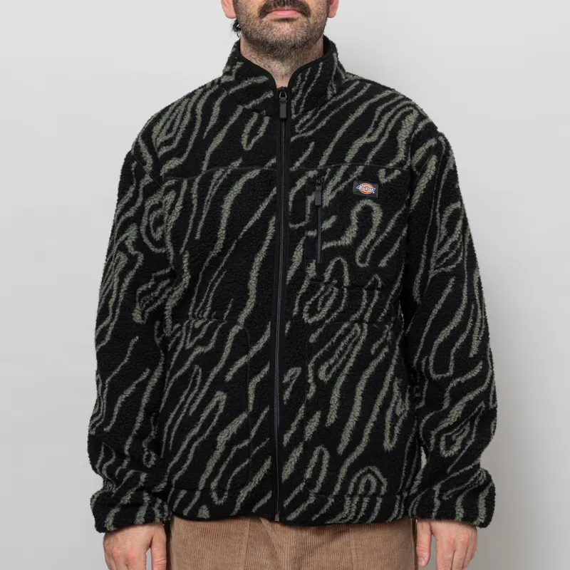 Dickies Mount Hope Printed Fleece Black