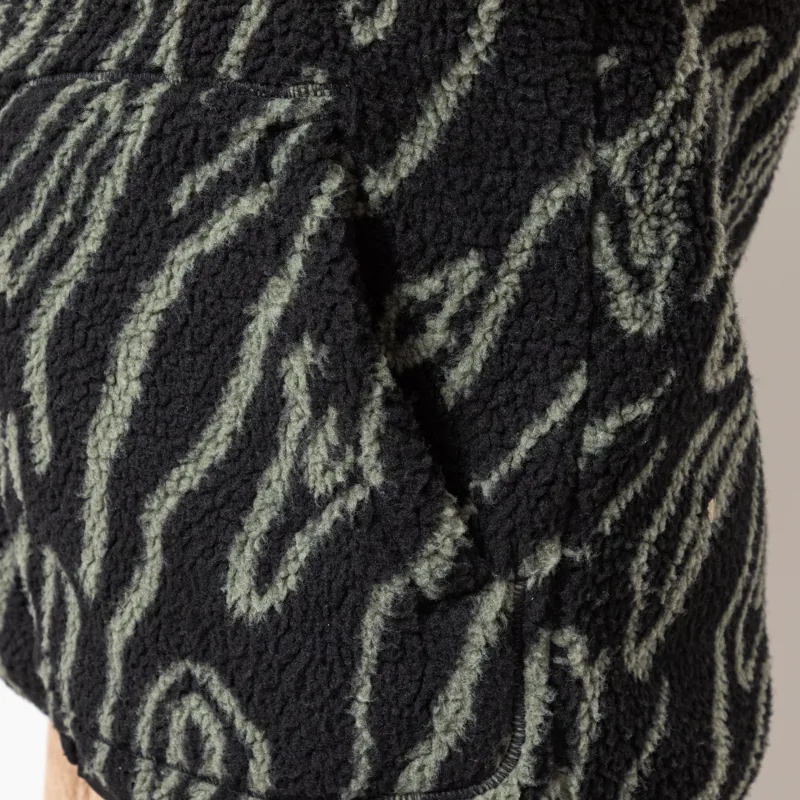 Dickies Mount Hope Printed Fleece Black-6