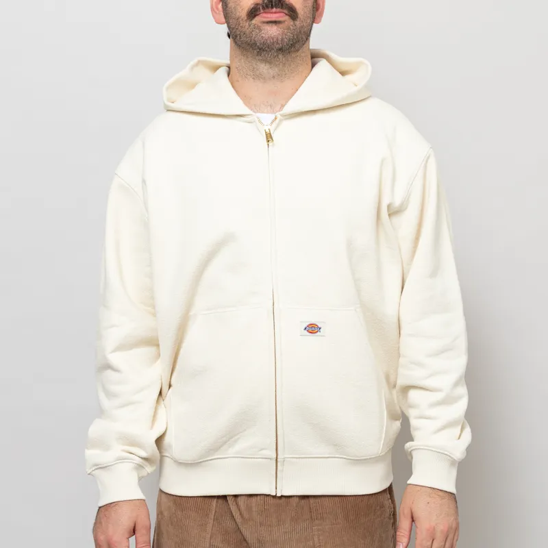 Dickies Mineral Full Zip Pullover Hoodie Egret