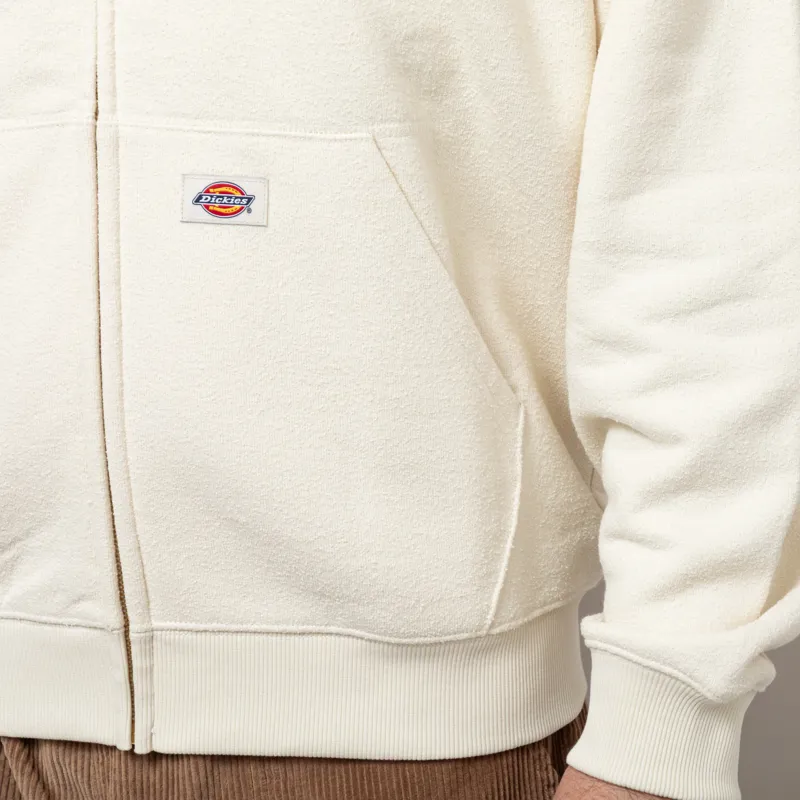 Dickies Mineral Full Zip Pullover Hoodie Egret-9