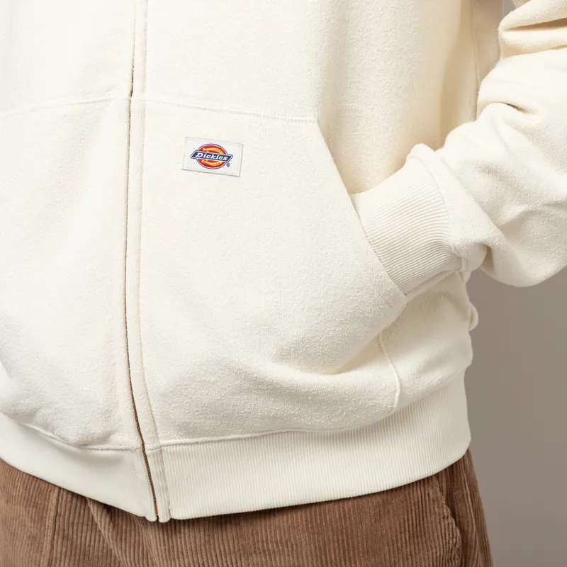 Dickies Mineral Full Zip Pullover Hoodie Egret-7