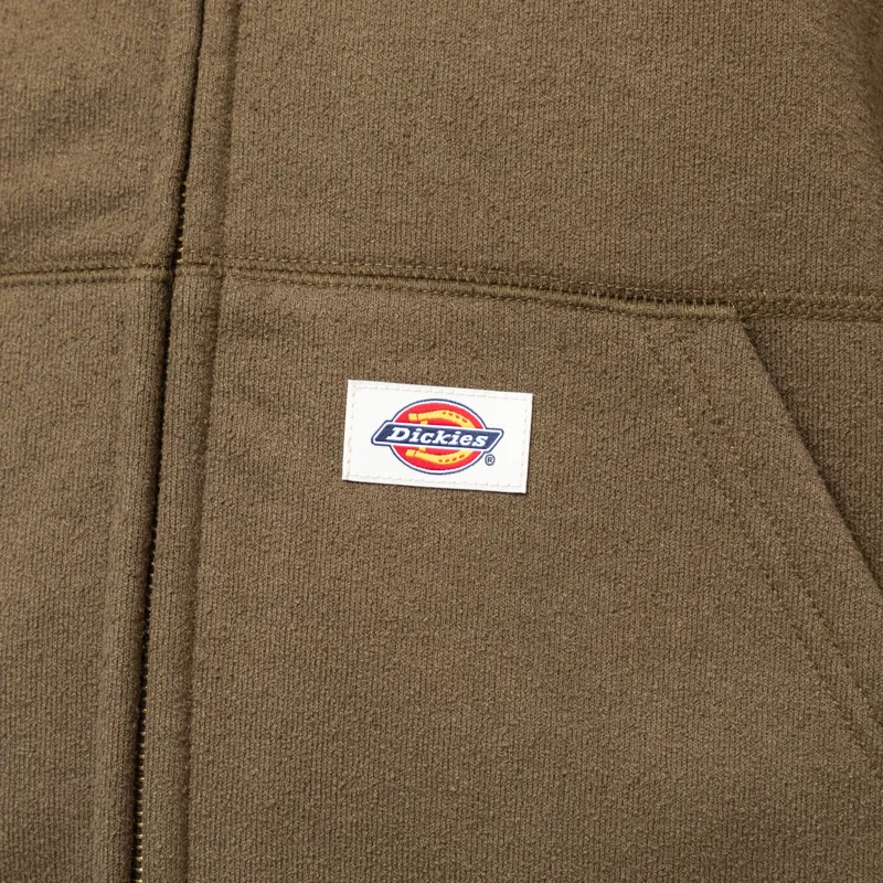Dickies Mineral Full Zip Pullover Hoodie Military Green-9