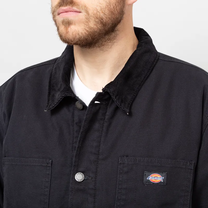 Dickies Lined Canvas Chore Jacket Black-13
