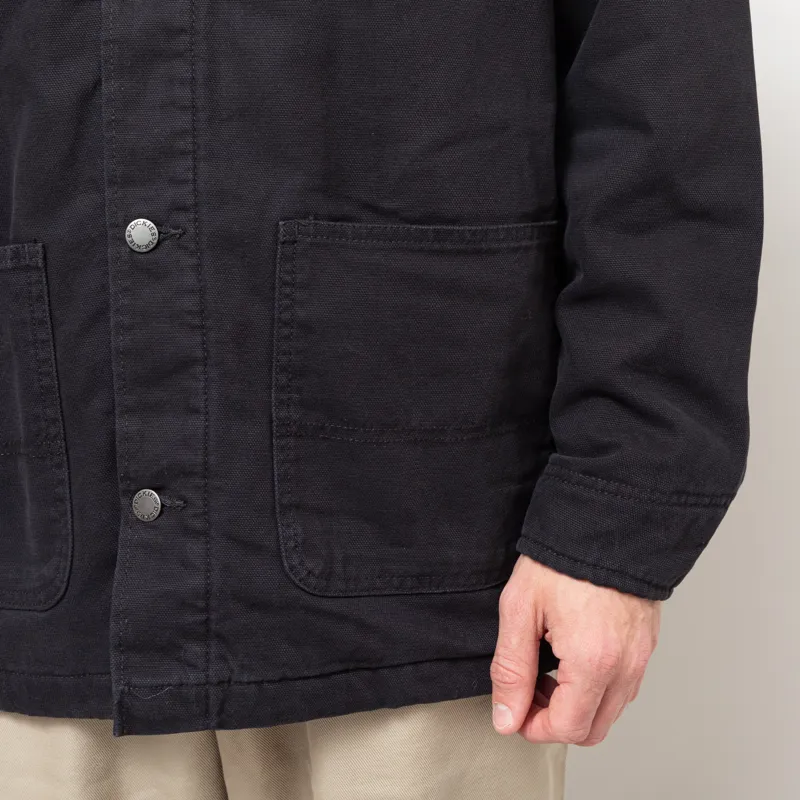 Dickies Lined Canvas Chore Jacket Black-10