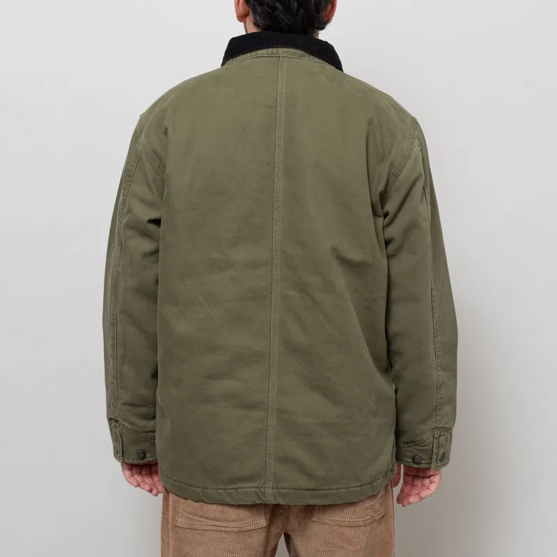 Dickies Lined Canvas Chore Jacket Military Green-4