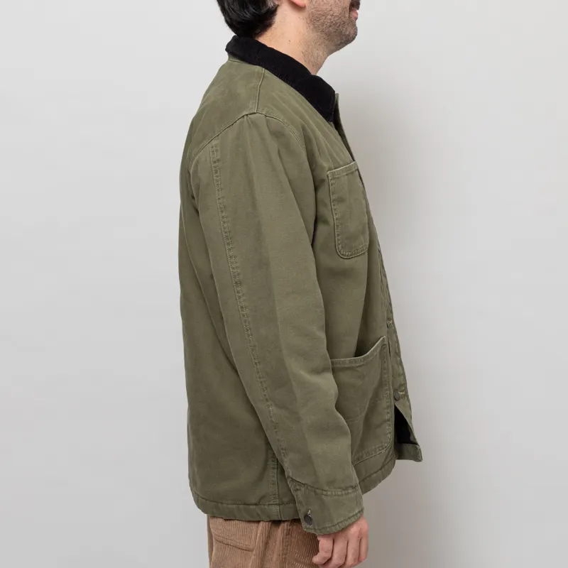 Dickies Lined Canvas Chore Jacket Military Green-5