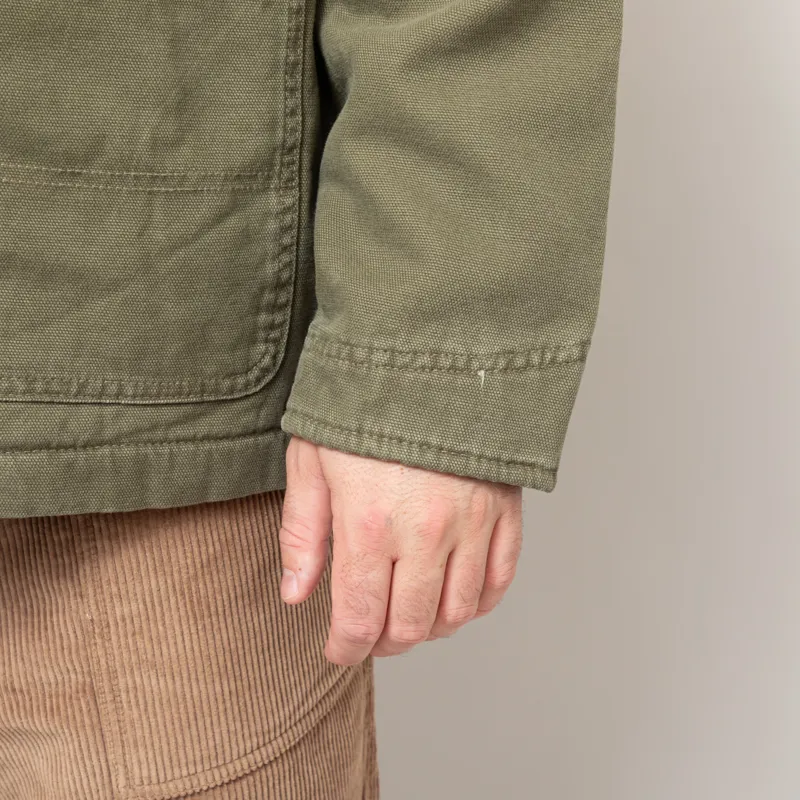 Dickies Lined Canvas Chore Jacket Military Green-12