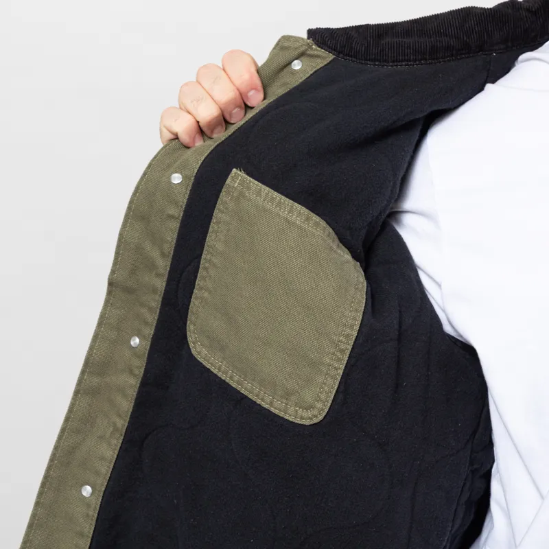 Dickies Lined Canvas Chore Jacket Military Green-11