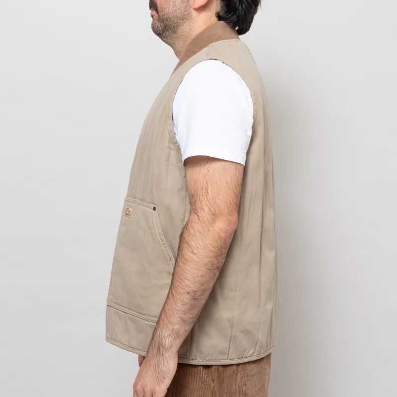 Dickies Quilted Canvas Vest Desert Sand-2