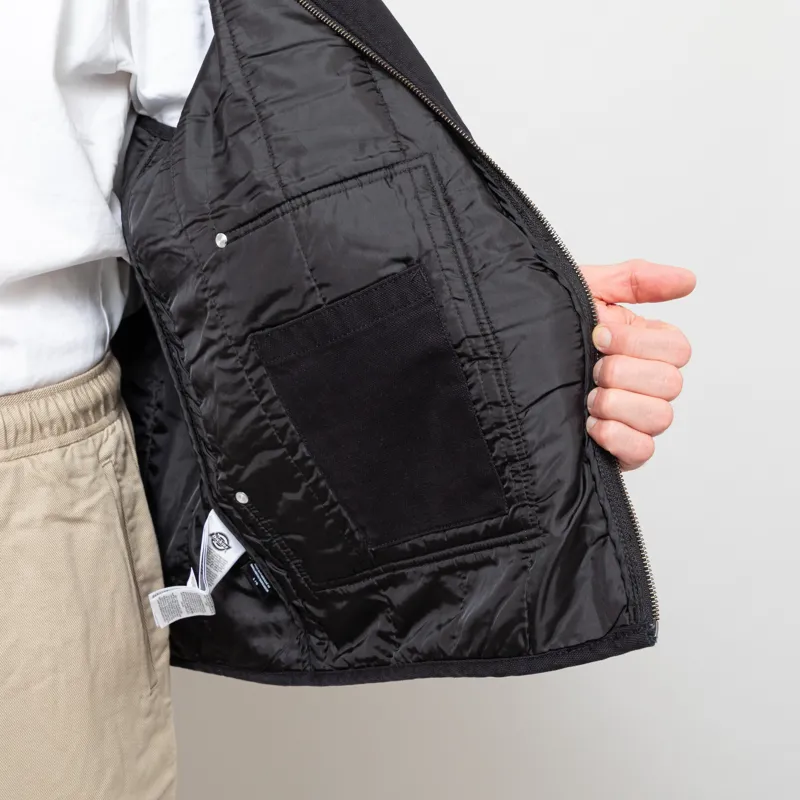 Dickies Quilted Canvas Vest Black-7