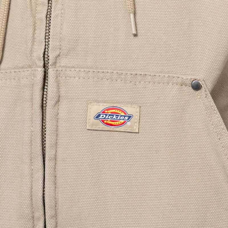 Dickies Hilham Hooded Canvas Jacket Desert Sand-12