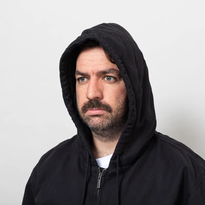 Dickies Hilham Hooded Canvas Jacket Black-8