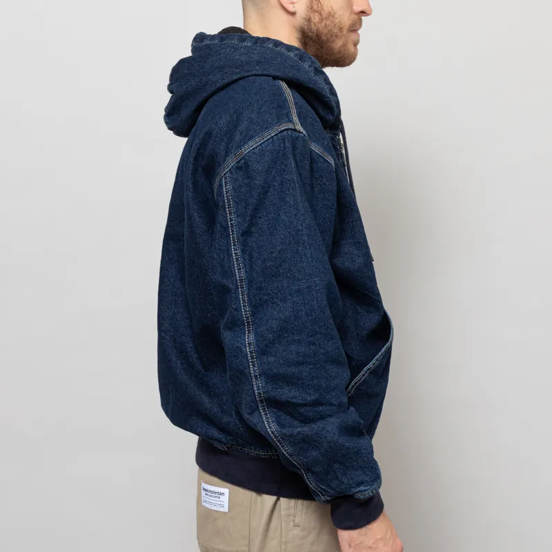 Dickies Hilham Hooded Denim Jacket Dark Indigo-5