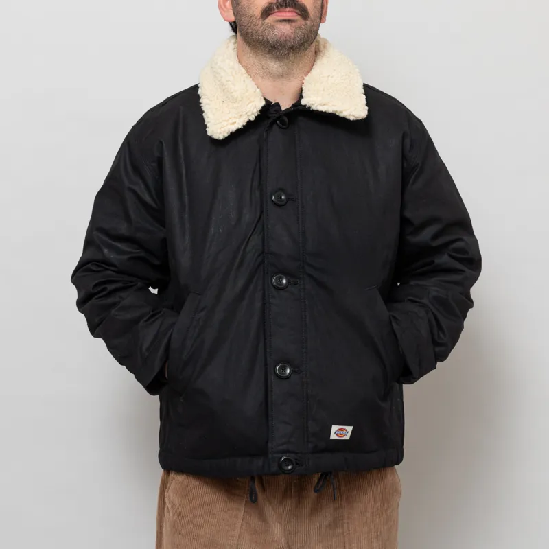 Dickies Eisenhower Waxed Jacket Black-1