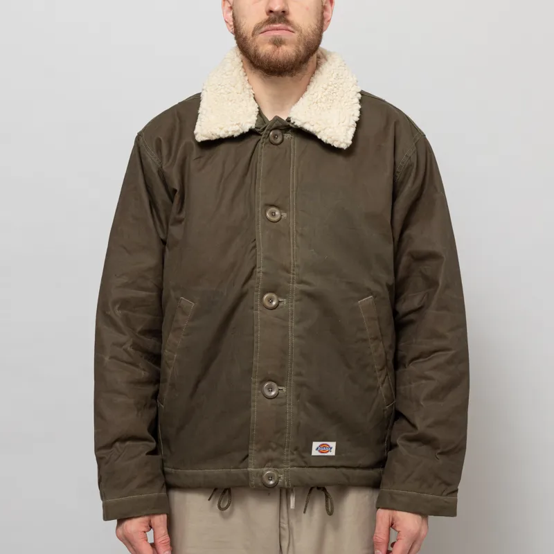 Dickies Eisenhower Waxed Jacket Military Green