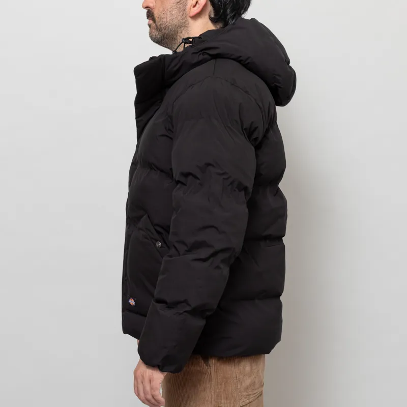 Dickies Eagleville Hooded Puffer Jacket Black-2