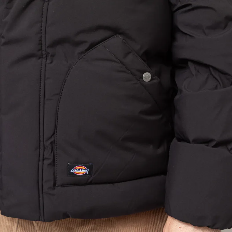 Dickies Eagleville Hooded Puffer Jacket Black-9