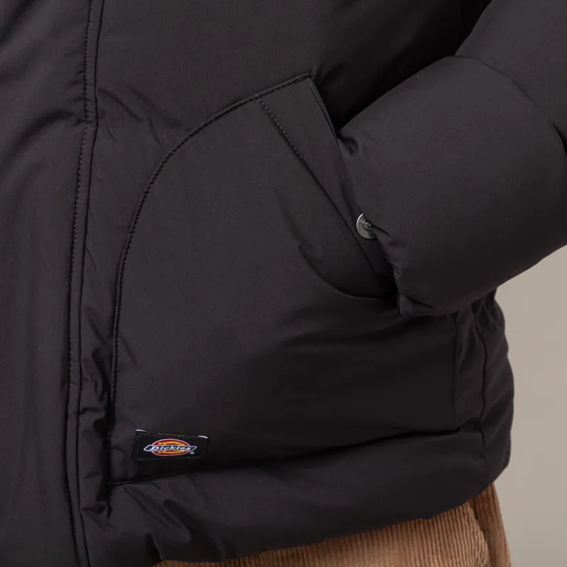 Dickies Eagleville Hooded Puffer Jacket Black-10