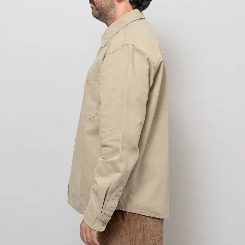 Dickies Long Sleeve Canvas Shirt Desert Sand-3