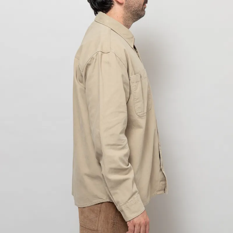 Dickies Long Sleeve Canvas Shirt Desert Sand-4