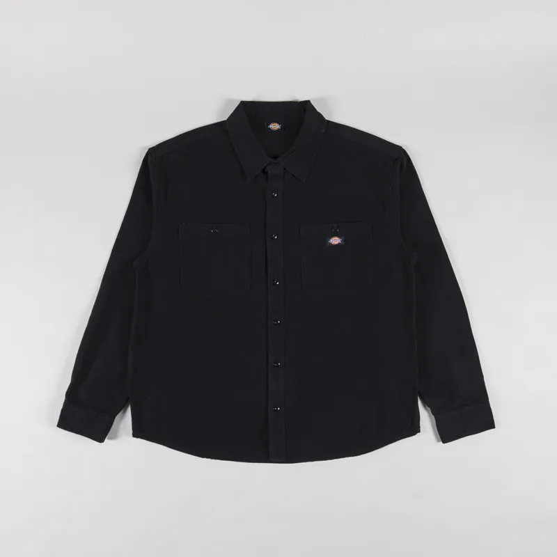 Dickies Long Sleeve Canvas Shirt Black