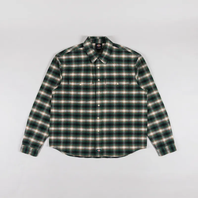Dickies Johnsonville Long Sleeve Shirt Pine Needle Green