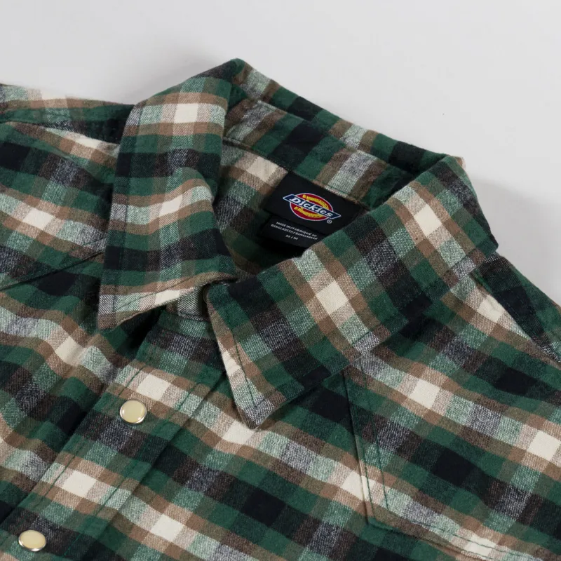Dickies Johnsonville Long Sleeve Shirt Pine Needle Green-4