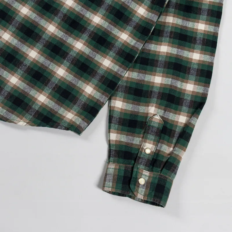 Dickies Johnsonville Long Sleeve Shirt Pine Needle Green-9