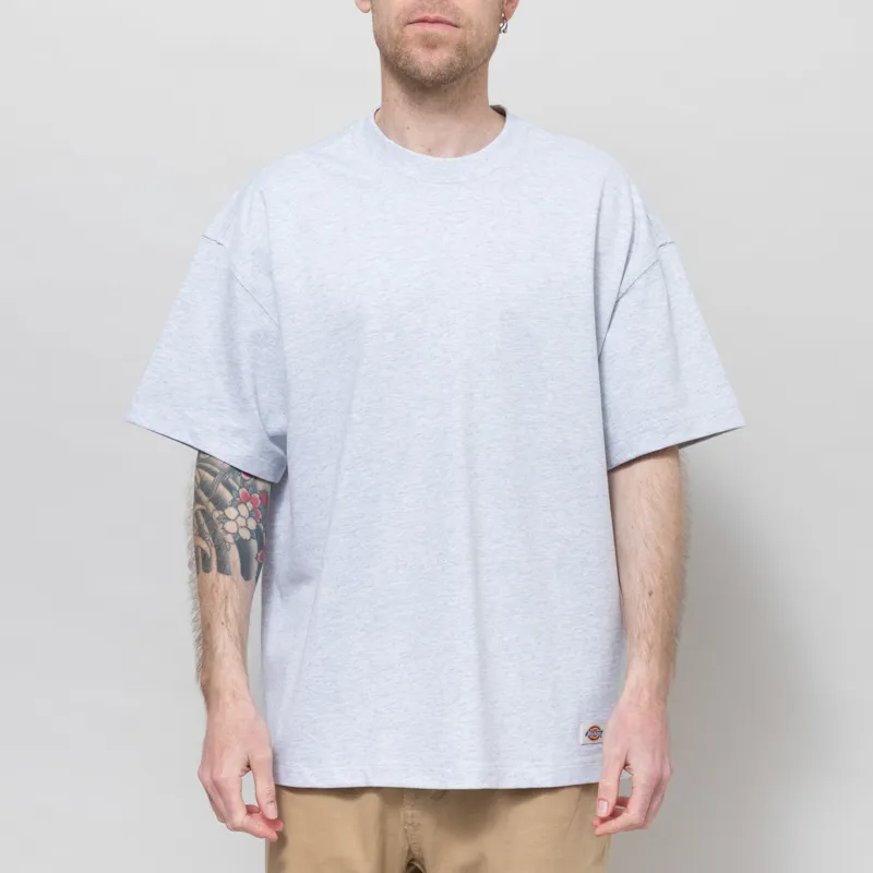 Dickies Mineral Heavyweight T Shirt Light Grey