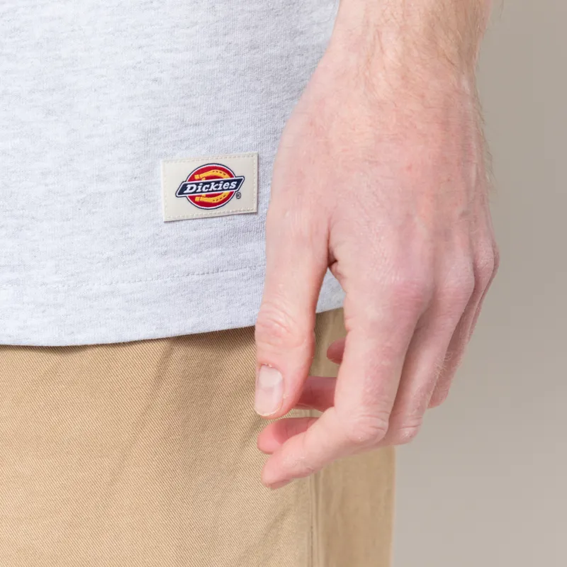 Dickies Mineral Heavyweight T Shirt Light Grey-4