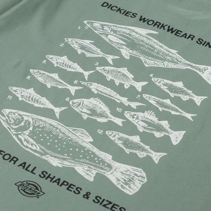 Dickies Laryville T Shirt Sea Spray-4