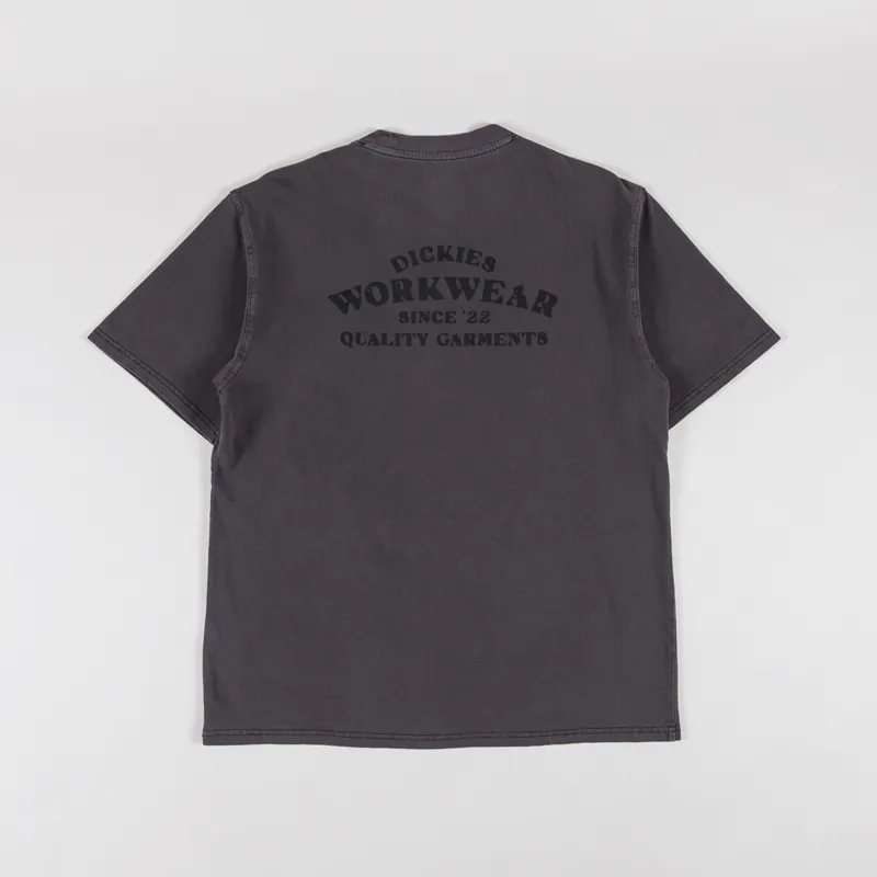Dickies Christiana Garment Dyed T Shirt Black