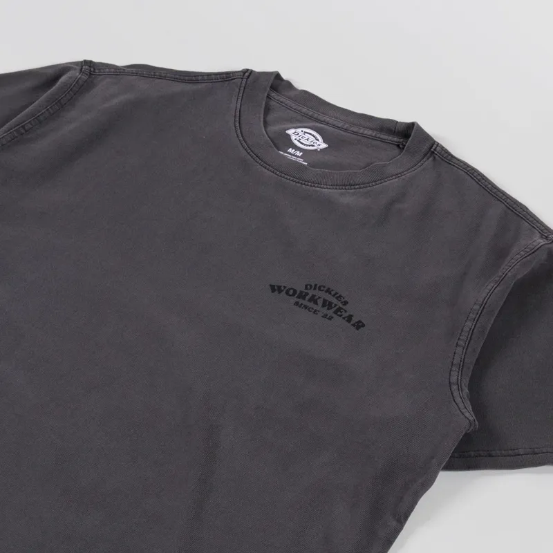 Dickies Christiana Garment Dyed T Shirt Black-3