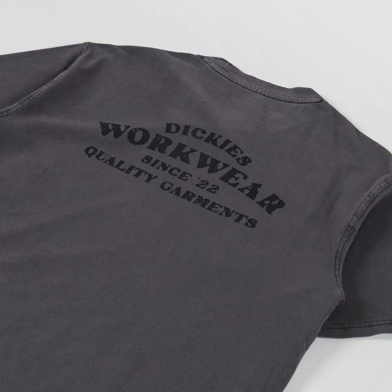 Dickies Christiana Garment Dyed T Shirt Black-2
