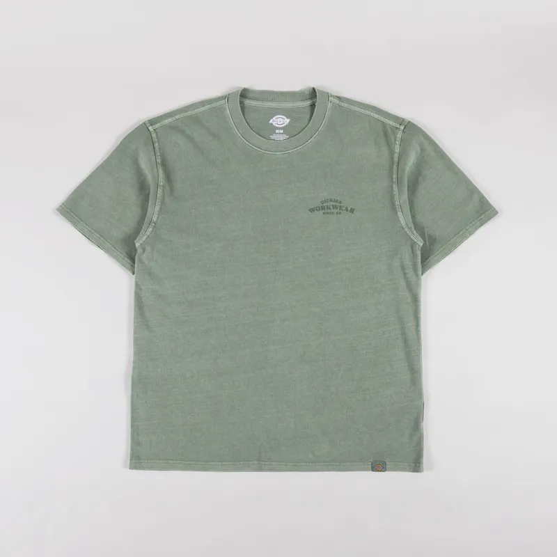 Dickies Christiana Garment Dyed T Shirt Sea Spray-1