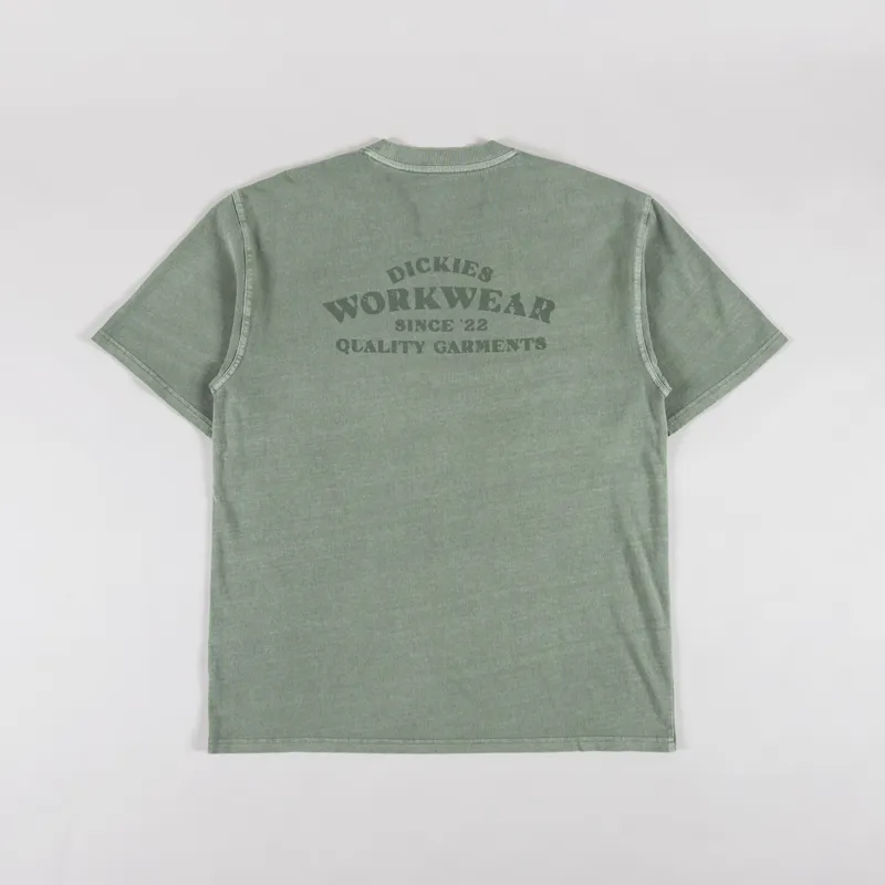 Dickies Christiana Garment Dyed T Shirt Sea Spray