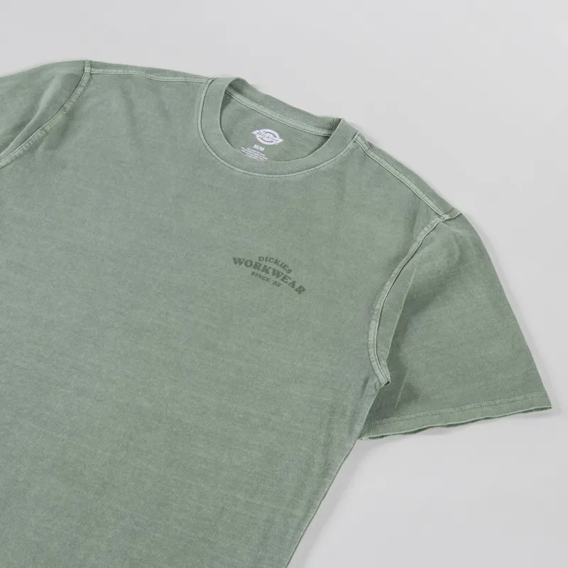 Dickies Christiana Garment Dyed T Shirt Sea Spray-3